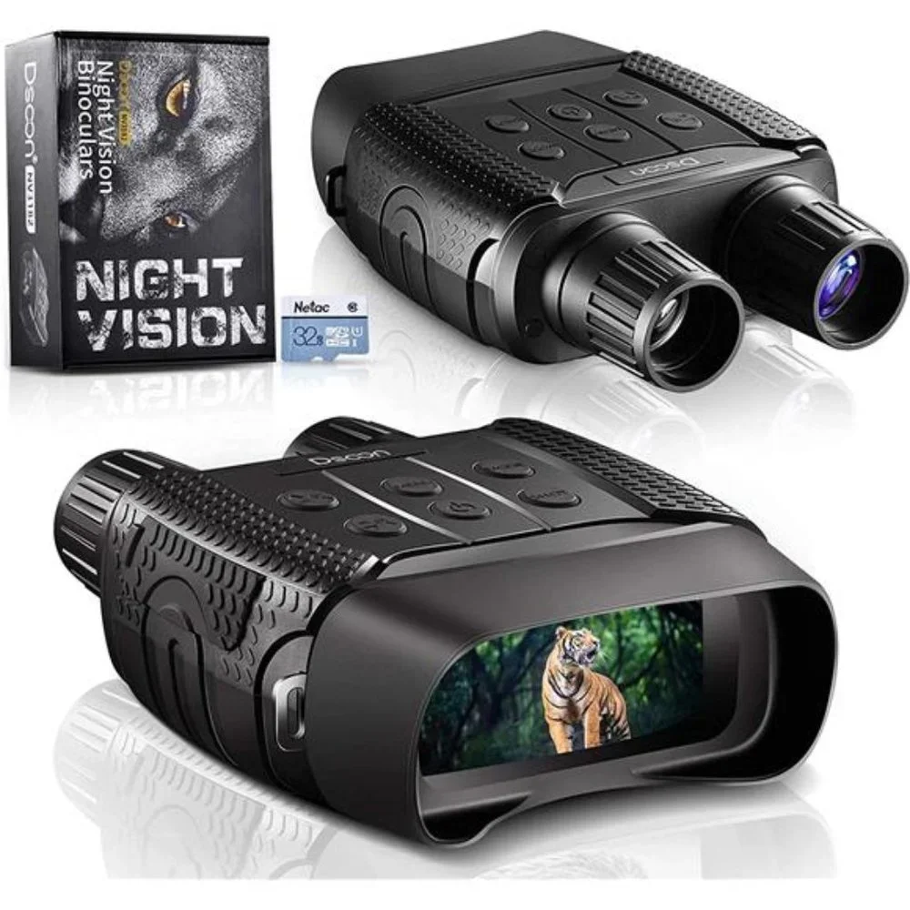Night Vision and Day Binoculars - Digital Infrared Goggles with 2.5
